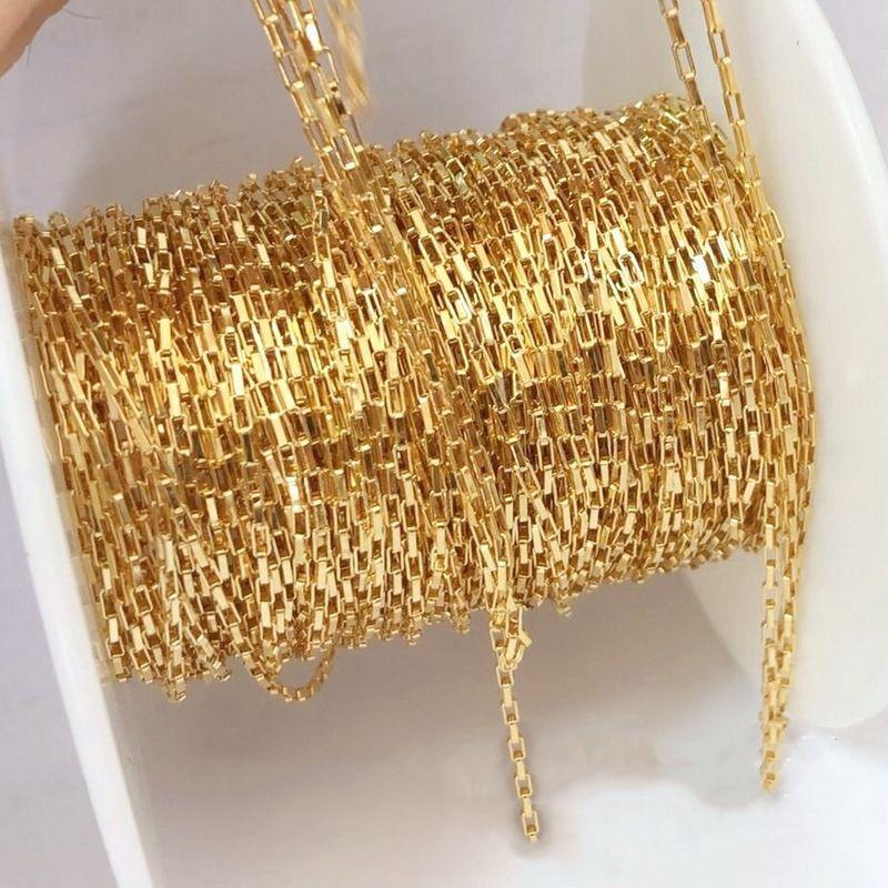 Gold Filled Elongated Box Chain 3 x 1.25mm - Chainsandfindings