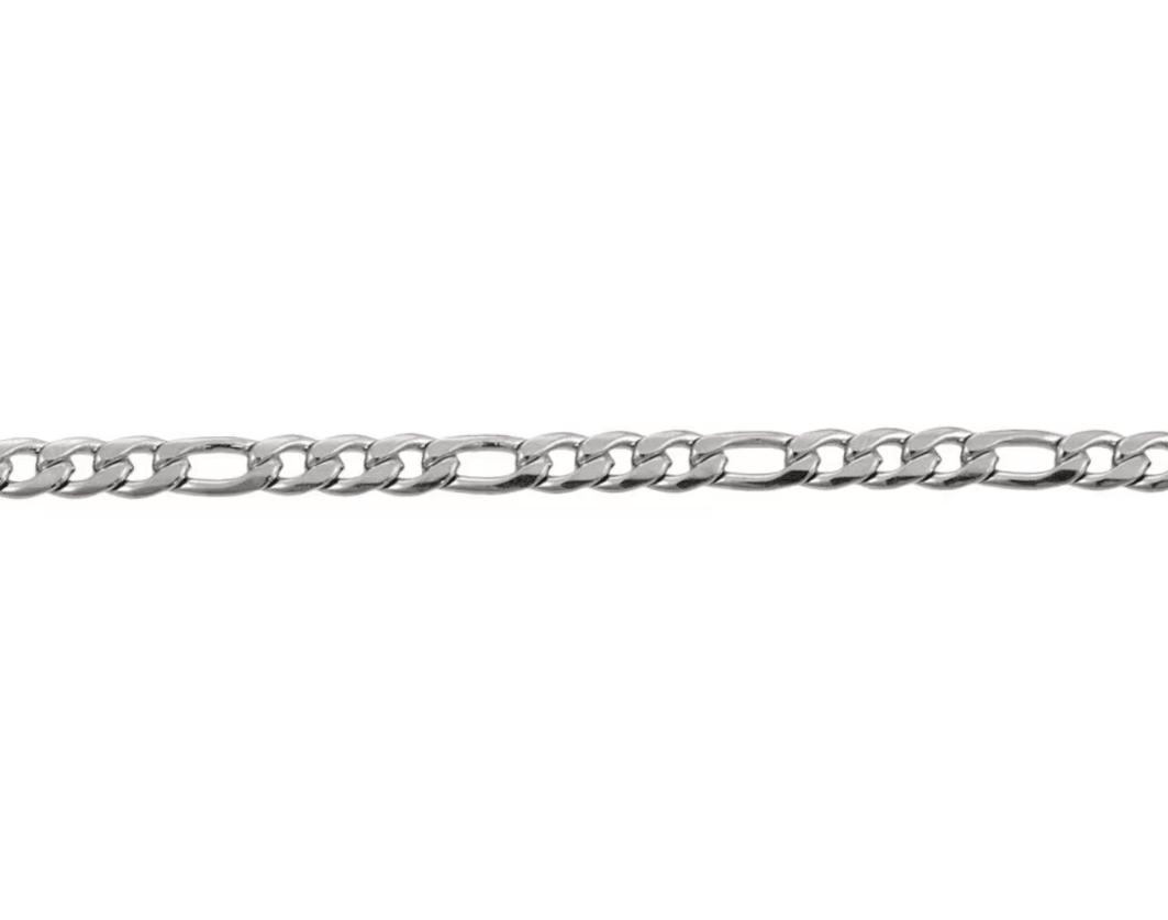 Sterling Silver Flat Curb Chain 4.5mm - Chainsandfindings